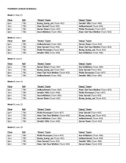 "Home" Team - Come Back In