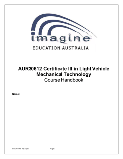 Certificate III in Light Vehicle Mechanical Technology course