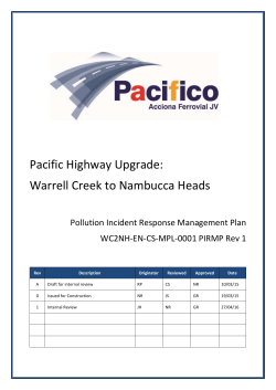 XXX MANAGEMENT PLAN Pacific Highway Upgrade: Warrell Creek