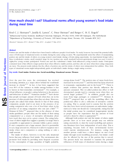 British Journal of Nutrition - Developmental Psychopathology