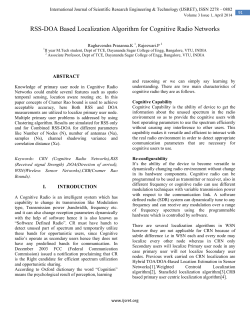RSS-DOA Based Localization Algorithm for Cognitive Radio