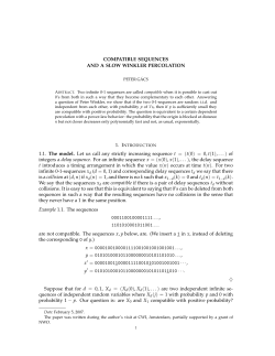 COMPATIBLE SEQUENCES AND A SLOW WINKLER