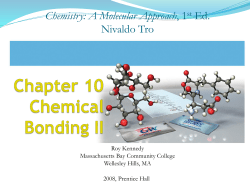 Chapter 10 Chemical Bonding II