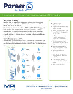 Search, view, retrieve, convert, record, and validate AFP files online