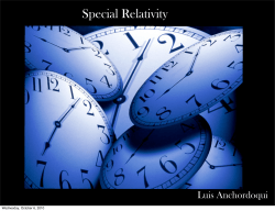 Special Relativity