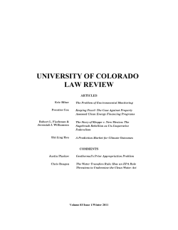 university of colorado law review