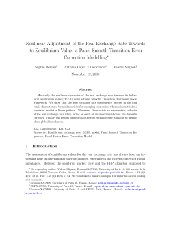 Nonlinear Adjustment of the Real Exchange Rate