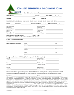2016-2017 elementary enrollment form