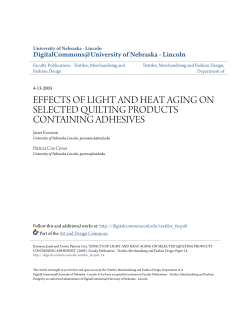 effects of light and heat aging on selected quilting products