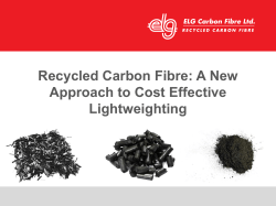Recycled Carbon Fibre: A New Approach to Cost Effective