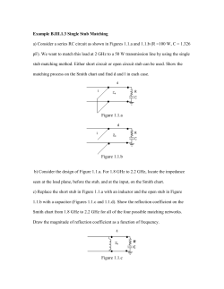 Example B.III.1.3 Single Stub Matching