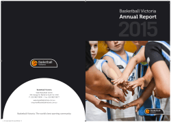 Annual Report - Basketball Victoria