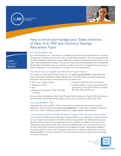 How to enroll and manage your State University of New York