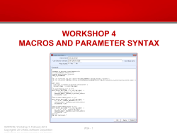 Step 2. Writing a Macro with Parameters (Cont.)