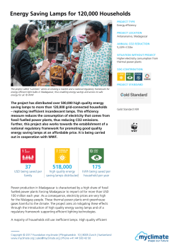 Energy Saving Lamps for 120000 Households