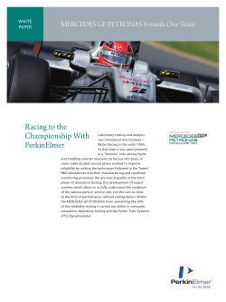 Mercedes GP Petronas Formula One Team Racing to