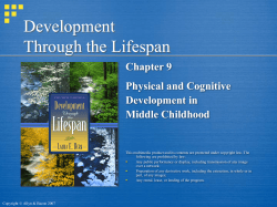 Development Through the Lifespan
