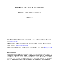 Credit Risk and IFRS - Utah Winter Accounting Conference