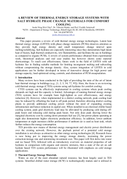 a review of thermal energy storage systems with salt hydrate phase
