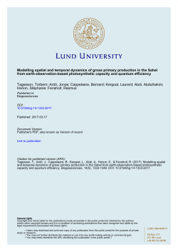 Modelling spatial and temporal dynamics of gross primary