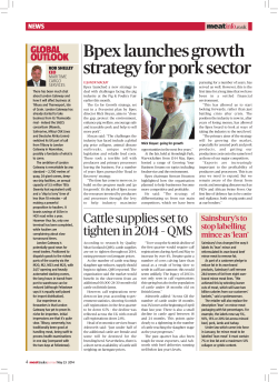 Bpex launches growth strategy for pork sector