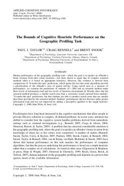The bounds of cognitive heuristic performance on the geographic