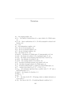 Notation - WVU Math Department