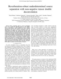 Reverberation-robust underdetermined source separation with non