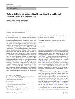 Do older adults still prioritize gait when distracted by a cognitive task?