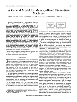 A General Model for Memory-Based Finite