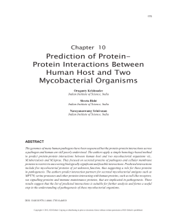 Prediction of Protein- Protein Interactions Between Human Host and
