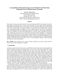 An Algorithm to Determine Energy-aware Maximal Leaf Nodes Data