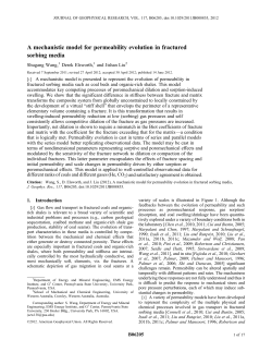 A mechanistic model for permeability evolution in fractured sorbing