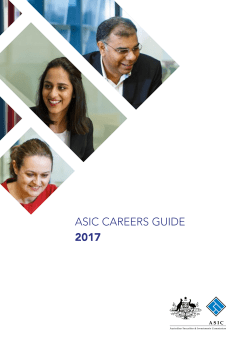 ASIC Careers Guide