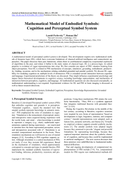 Mathematical Model of Embodied Symbols