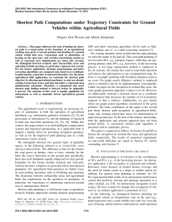 Shortest Path Computations under Trajectory Constraints for Ground
