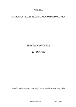 health information for national disaster management