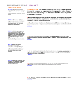 Time Period 5 Key Concepts Packet