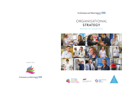 Organisational Strategy Booklet - Shrewsbury and Telford Hospital