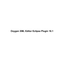 Oxygen XML Editor Eclipse Plugin 16.1
