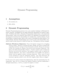Dynamic Programming