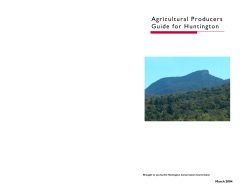 Agricultural Producers Guide for Huntington