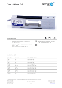 Type L6N Load Cell