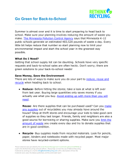 Green Back to School