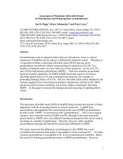 assessment of maximum allowable strain in