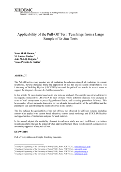 Applicability of the Pull-Off Test: Teachings from a Large Sample of