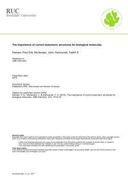 The importance of correct tautomeric structures for
