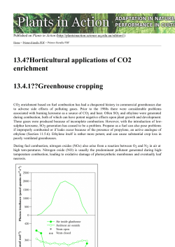 Horticultural applications of CO2 enrichment 13.4.1
