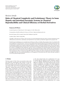 Roles of Chemical Complexity and Evolutionary Theory in Some