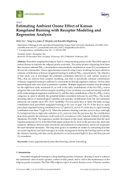 Estimating Ambient Ozone Effect of Kansas Rangeland